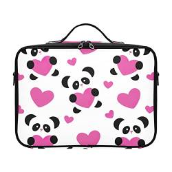 RPLIFE Reise-Kulturbeutel zum Aufhängen für Damen und Herren, Love Pandas, große Kosmetiktaschen mit Haken, Love Pandas Pink, Einheitsgröße von RPLIFE