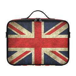 RPLIFE Reise-Kulturbeutel zum Aufhängen für Damen und Herren, britische Flagge, große Kosmetiktaschen mit Haken, Grunge-Flagge Vereinigtes Königreich, Einheitsgröße von RPLIFE