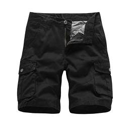 RRGEAR 3/4 Hose Herren Cargo Shorts Männer Shorts Multi Taschen Sommer Kurze Hose Baumwolle Arbeitshose Herren Hose Kurz Herren Sport Shorts von RRGEAR