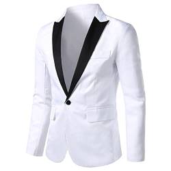 RRGEAR Herren Anzugjacke Leisure Suit Jackett Herren Sakko Blazer Anzugjacke Anzugjacke Herren Sakko Herren Sportlich für Hochzeit Party Festlich von RRGEAR