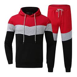 RRGEAR Herren Jogginganzug Trainingsanzug Sportanzug Jogger Fitness Herren Jogginganzug Trainingsanzug Männer Sportanzug Jogginganzug Freizeit/Komfort von RRGEAR