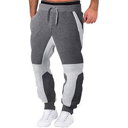 RRGEAR Herren Jogginghose Baumwolle Sweathose Lange Atmungsaktiv Sporthose Yogahose Klassische Trainingshose mit Taschen Herren Jogginghose Track Pants von RRGEAR