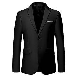 RRGEAR Herren Sakko Blazer Sakko Herren Herren Anzug Hochzeit Komplett Herren Anzug Schwarz Sakko Herren für Business Hochzeit Freizeit von RRGEAR