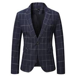 RRGEAR Herren Sakko Sportlich Slim Fit Blazer Männer Modern Freizeit Jackett Business Anzugjacke Anzug Herren Schwarz Sakko von RRGEAR