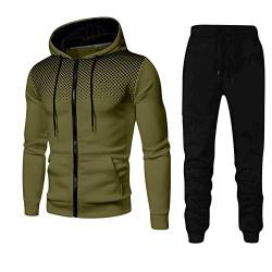 RRGEAR Jogginganzug für Herren Jogger-Set Trainingsanzug Tracksuit Herren Jumpsuit Herren Sportbekleidung JogginganzüGe MäNner für Freizeit Sport von RRGEAR