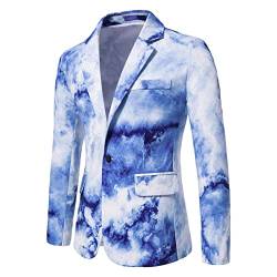 RRGEAR Male Blazer Einreihig Super Slim Fit Herren Smokingjacke Blazer Smoking Herren Sakko Blazer Anzugjacke Elegant Suit Cocktail Klagejacke Herren Sakko Sportlich Modern Boss Anzug Herren von RRGEAR