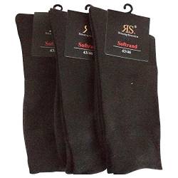 6 Paar Socken Pia RS Harmony Herrensocken ohne Naht Softrand Bw (39-42, Dunkel Braun) von RS pia Harmony