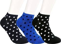 RS. Harmony | Damen Sneaker Socken mit Punkten | 3 Paar | marine, blau, schwarz | 35-38 von RS. Harmony