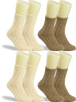 RS. Harmony | Kuschelsocken | Soft Alpaka | 4 Paar | natur, wollweiß | 39-42 von RS. Harmony