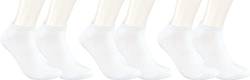 RS. Harmony Sneaker-Socken Bambus, qualitative Sommersocken für Damen und Herren mit sehr flacher Zehen-Naht und Komfortrand, 3 Paar, Farbe weiß, Größe 35-38 von RS. Harmony