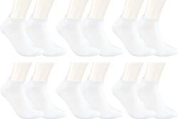 RS. Harmony Sneaker-Socken Bambus, qualitative Sommersocken für Damen und Herren mit sehr flacher Zehen-Naht und Komfortrand, 6 Paar, Farbe weiß, Größe 35-38 von RS. Harmony