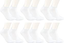 RS. Harmony Sneaker-Socken Bambus, qualitative Sommersocken für Damen und Herren mit sehr flacher Zehen-Naht und Komfortrand, 6 Paar, Farbe weiß, Größe 39-42 von RS. Harmony