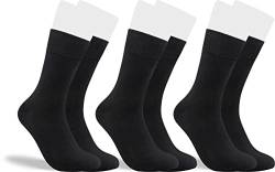 RS. Harmony Socken aus Bambus, der Alltags-Strumpf für Damen und Herren 43033 | 3 Paar | schwarz | 39-42 von RS. Harmony