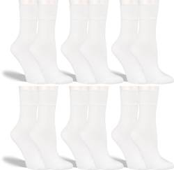 RS. Harmony Socken aus Bambus, der Alltags-Strumpf für Damen und Herren 43034 | 6 Paar | weiß | 39-42 von RS. Harmony