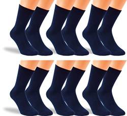 RS. Harmony Socken aus Bambus, der Alltags-Strumpf für Damen und Herren 43037 | 6 Paar | marine | 39-42 von RS. Harmony