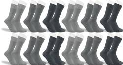 RS. Harmony Socken aus Bambus, der Alltags-Strumpf für Damen und Herren 43038 | 12 Paar | verschiedene silbertöne | 39-42 von RS. Harmony