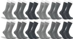 RS. Harmony Socken aus Bambus, der Alltags-Strumpf für Damen und Herren 43038 | 12 Paar | verschiedene silbertöne | 43-46 von RS. Harmony