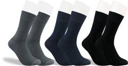 RS. Harmony Socken aus Bambus, der Alltags-Strumpf für Damen und Herren 43039 | 3 Paar | schwarz, marine, anthrazit | 43-46 von RS. Harmony