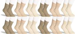 RS. Harmony Socken aus Bambus, der Alltags-Strumpf für Damen und Herren 43042 | 12 Paar | verschiedene Naturtöne | 39-42 von RS. Harmony