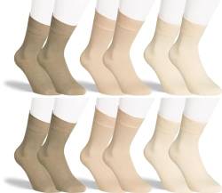 RS. Harmony Socken aus Bambus, der Alltags-Strumpf für Damen und Herren 43042 | 6 Paar | verschiedene Naturtöne | 39-42 von RS. Harmony