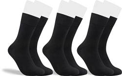 RS. Harmony Socken aus Bambus in XL Übergröße, der Alltags-Strumpf für Herren 31049 | 3 Paar | schwarz | 47-50 von RS. Harmony
