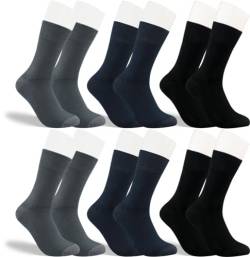 RS. Harmony Socken aus Bambus in XL Übergröße, der Alltags-Strumpf für Herren 31055 Bambus | 6 Paar | anthrazit, marine, schwarz | 47-50 von RS. Harmony