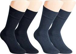 RS. Harmony | Socken mit Wellness Frottee-Sohle | Strumpf aus Baumwolle für Damen und Herren | 2 Paar | Farbe jeans blau | Größe 43-46 von RS. Harmony