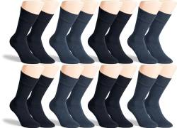 RS. Harmony | Socken mit Wellness Frottee-Sohle | Strumpf aus Baumwolle für Damen und Herren | 8 Paar | Farbe jeans blau | Größe 35-38 von RS. Harmony