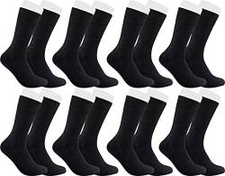 RS. Harmony | Socken mit Wellness Frottee-Sohle | Strumpf aus Baumwolle für Damen und Herren | 8 Paar | Farbe schwarz | Größe 35-38 von RS. Harmony