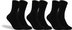 RS. Harmony Socken ohne Gummibund, XXL in Übergröße, für Herren, aus Baumwolle 31039 | 3 Paar | schwarz | 52-54 von RS. Harmony