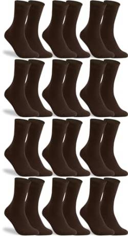 RS. Harmony Socken ohne Gummibund für Damen 13316 | 12 Paar | Mocca | 35-38 von RS. Harmony
