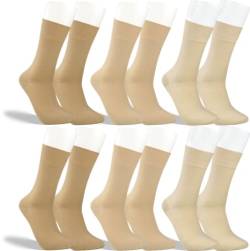 RS. Harmony Socken ohne Gummibund für Damen 13318 | 6 Paar | Naturtöne | 39-42 von RS. Harmony