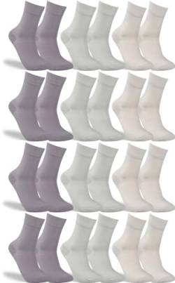 RS. Harmony Socken ohne Gummibund für Damen 13327 | 12 Paar | Silbertöne | 35-38 von RS. Harmony