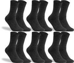 RS. Harmony Socken ohne Gummibund für Damen 31210 | 6 Paar | Anthrazit | 43-46 von RS. Harmony