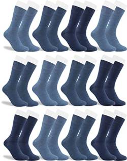 RS. Harmony Socken ohne Gummibund für Herren, aus Baumwolle 31215 | 12 Paar | jeanstöne | 43-46 von RS. Harmony