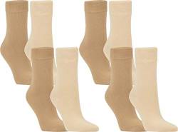 RS. Harmony | Socken und Strümpfe | Bio Baumwolle | 8 Paar | Naturtöne | 43-46 von RS. Harmony