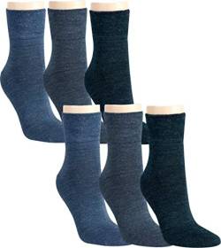 RS. Harmony | Socken und Strümpfe für Herren | Wolle Extrafein | 6 Paar | mittel-jeans, dunkel-jeans, jeans | 43-46 von RS. Harmony