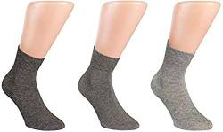 RS Herren Kurzschaftsocken 3er Pack Grautöne 39/42 von RS