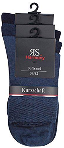 RS Herren Kurzschaftsocken 3er Pack Jeanstöne 39/42 von RS