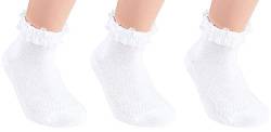 RS Mädchen Rüschensocken 3er Pack weiß 19-22 von RS