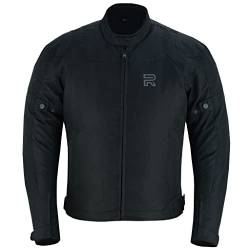 RS RAXUS Motorradjacke für Herren, Winter, wasserdicht, CE-Blade-Zulassung, Schwarz , XXL von RS