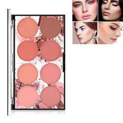 8 Farben Blush Paletten Mineral Blush Pulver Gesichtsbehörde Schönheitskosmetik-Make-up Blush Helles Schimmer Gesicht Rouge von RT-COLOR