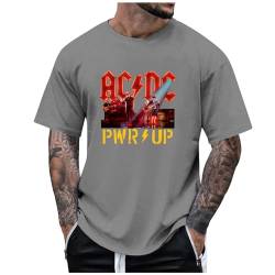 ACDC T-Shirt, Power Up Cover Tshirt, Rock Music Band AC DC PWR UP Stage Lights T-Shirts, Fan-Shirt Hells Bells High Voltage Hard Rock T Shirt für Herren Damen, AC DC Hells Bells Frauen T Shirt von RTPR