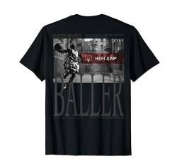 Basketball Trikot Basketballer Sport backprint Basketball T-Shirt von RTUZ / "BALLER" Elegant basketball backprint