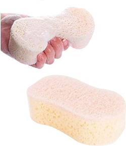 2 Stück Efolia Puff Aromatherapy Body Sponge, Efolia Luffa Aromatherapy Body Sponge Super Peeler Body Sponge Wiederverwendbar für Baby Erwachsene von RUCRAK