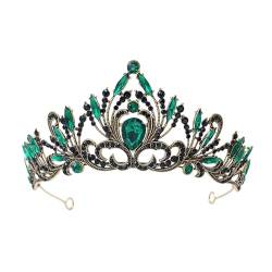 Elegante Mädchen Kristall Tiara Krone für Frauen Party Hochzeit Prinzessin Strass Braut Krone Haarschmuck von RUDFUZ