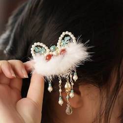 Haarspangen im chinesischen Stil für Mädchen, mit Quasten und Quasten für Kinder, antikes Stirnband-Set, Haar-Accessoires für Kinder von RUDFUZ