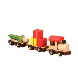 RUDFUZ DIY Auto und Zug zusammen gebaute Spieluhr; Hand gefertigte kleine hölzerne Ornamente für Mikro landschaft von RUDFUZ