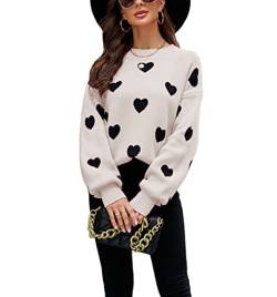 RUGAN Damen Langen Ärmelnrunder halspullover Lose Cardigan Pullover Sweater Struktur Pullover (6#,S,DE/NL/SE/PL,Alphanumerisch,S) von RUGAN