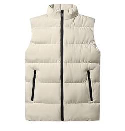 RUGAN Herren Steppweste Weste Daunenweste Outdoor Weste Winterweste mit Stehkragen (5#,L) von RUGAN